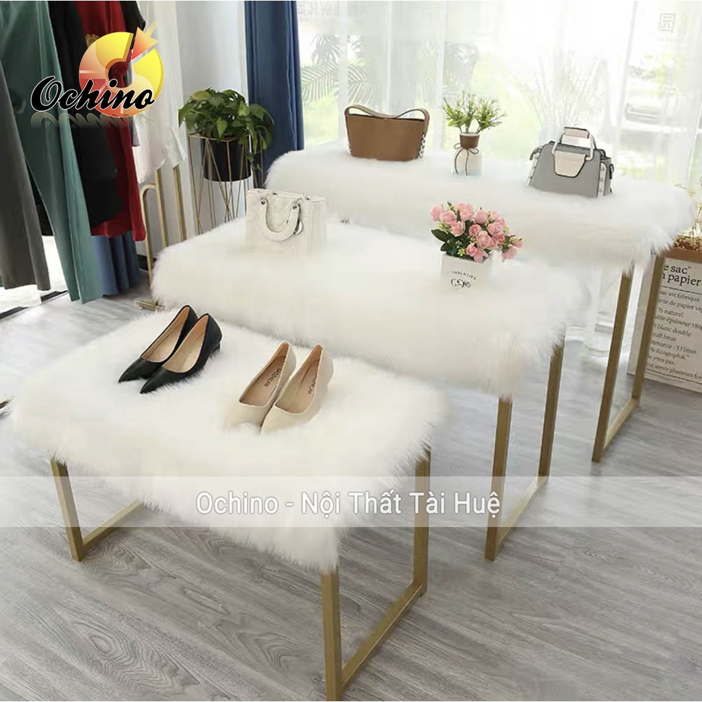 Thảm Lông Hồ Ly Dùng Trang Trí, Chụp ảnh, Lót Ghế Siêu Xinh Hình Chữ Nhật Đủ Size