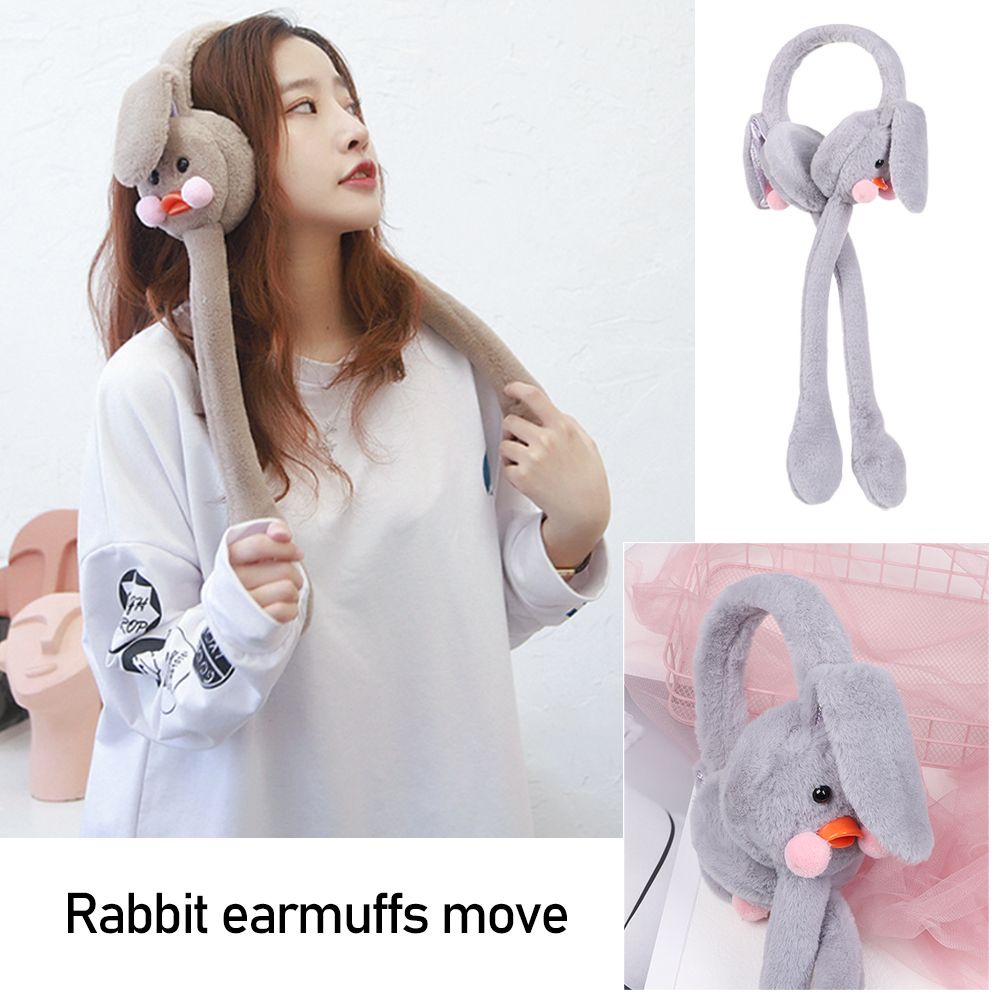 Chụp tai giữ ấm mùa đông hình tai thỏ xinh xắn mềm mại
