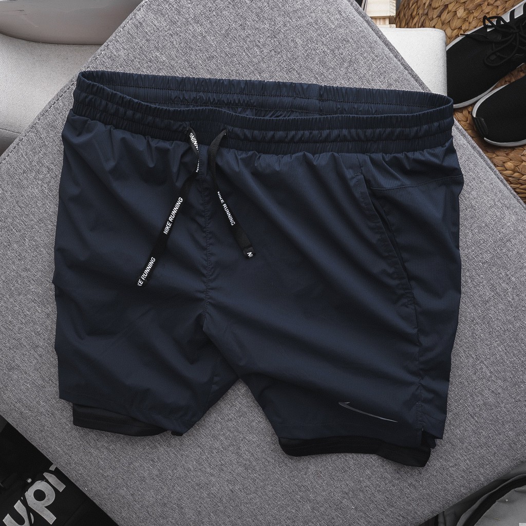 Quần short thể thao, quần gym nam 2 lớp legging cực xịn 2616