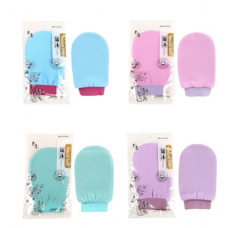 Găng Tay Tẩy Tế Bào Chết Tắm Gội Hai Mặt Găng Tay Tắm Da Toàn Thân