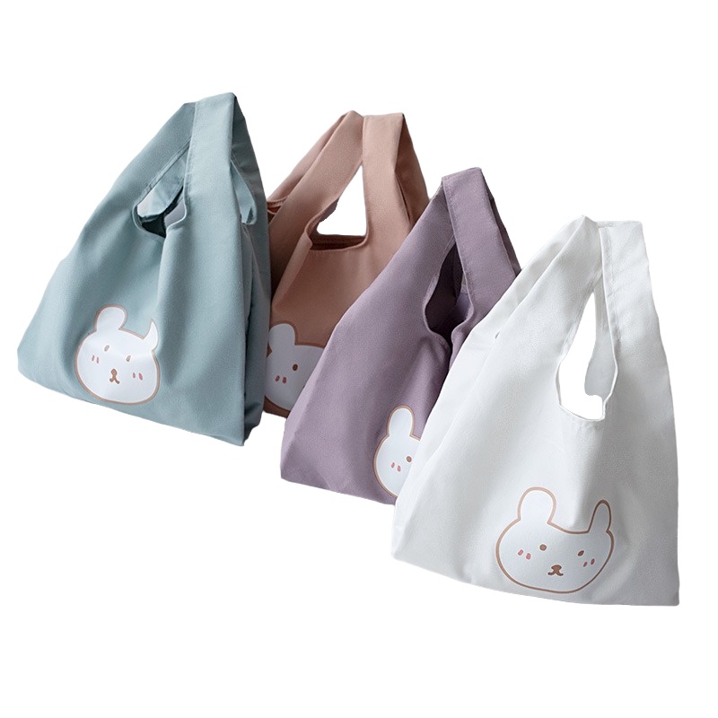 Túi Vải Tote Nhỏ Đựng Hộp Cơm XinhStore Hình Gấu