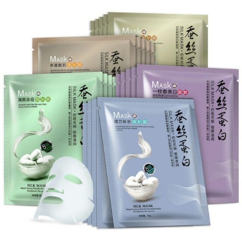 Mặt Nạ Giấy Dưỡng Da Cấp Ẩm Tơ Tằm SILK MASK BIOAQUA - HOMIKA - MN02