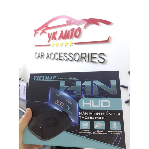 VIETMAP HUD H1N - Hud Dẫn Đường CẢNH BÁO Camera- Giao Thông- Báo Tốc độ- Hàng Chính Hãng