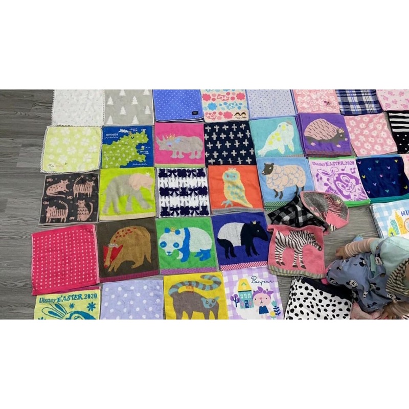 Set 10 khăn mặt trẻ em xuất dư kt 25*25