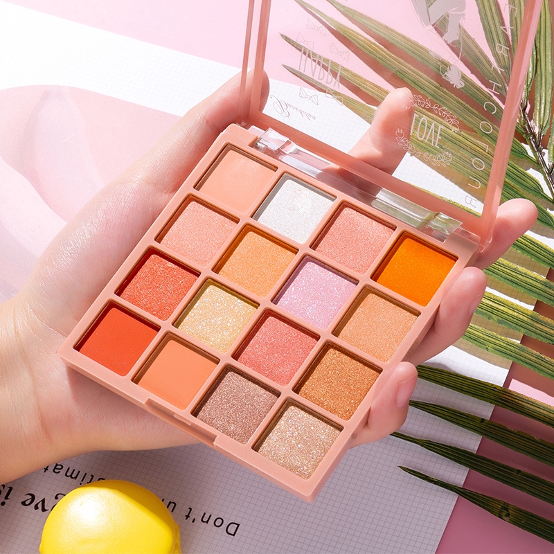 Bảng Phấn Mắt 16 Màu Lấp Lánh Trang Điểm Chuyên Nghiệp
