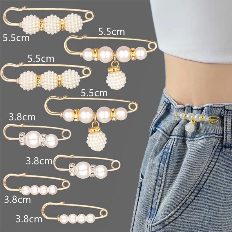 Ghim Cài Áo Đính Ngọc Trai Nhân Tạo Thời Trang Cho Nữ