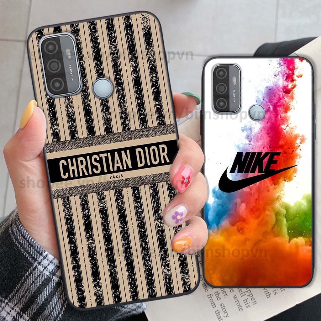 Ốp Oppo A53 in hình thương hiệu nhiều màu sắc thể thao cá tính thời trang