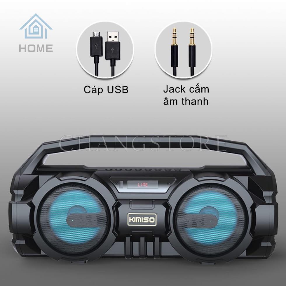 HOME Loa Kẹo Kéo Karaoke Bluetooth Mini KIMISO Tiện lợi Âm to Cực đã