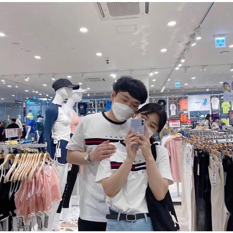 LS_ATN699 Áo thun đôi cộc tay nam nữ chữ TONY kèm mũ