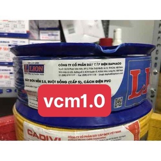  100 mét dây điện đơn mềm VCM 1.0 LION có 32 ruột đồng 