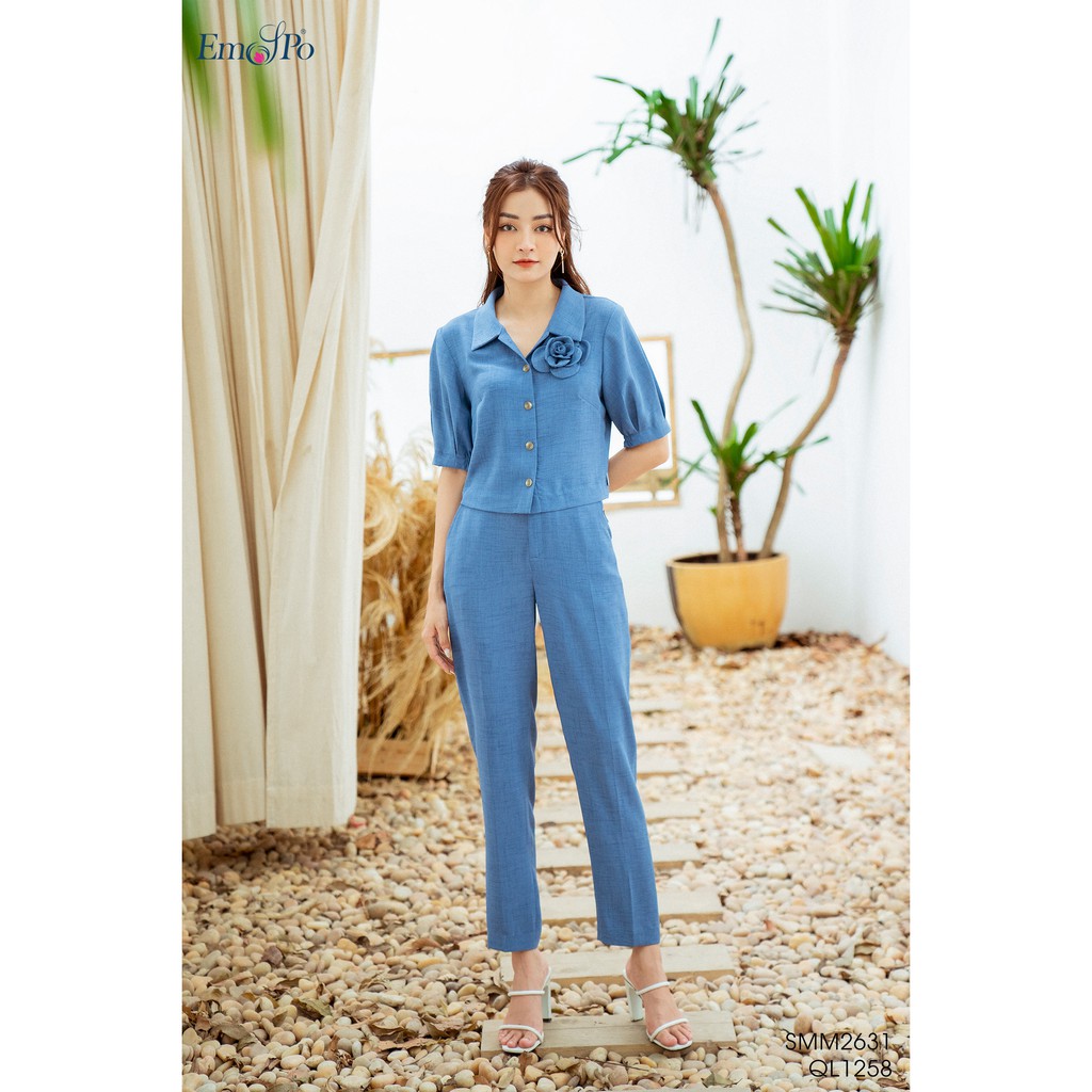 Quần ống đứng, túi chéo hai bên Emspo QL1258