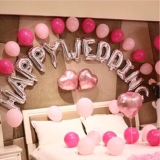 Trang trí phòng  cưới, HappyWedding (Thanh lý tặng kèm cánh hoa hồng)