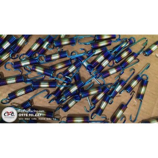 SIÊU RẺ - Lò xo titan chân chống nghiêng Titan xi khúc gắn mọi loại xe