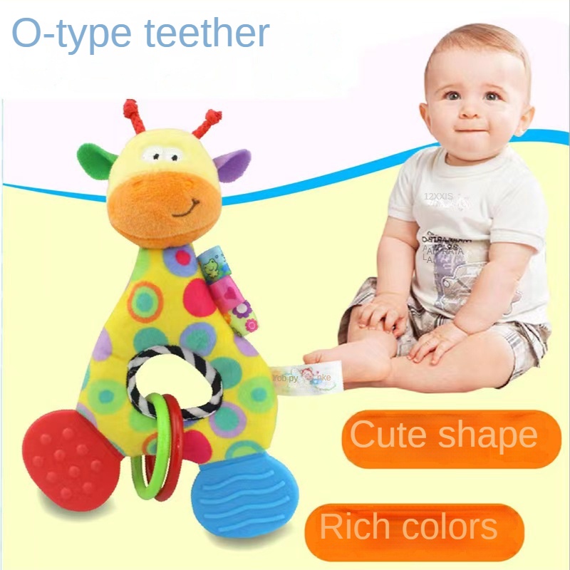 Thú Nhồi Bông Hình Hươu Cao Cổ Có Chuông Cho Bé