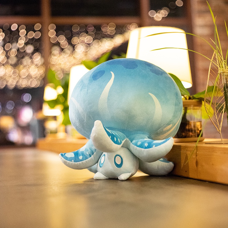 Gối Nhồi Bông Hình Hoạt Hình Anime Genshin Impact Hydro Nấms Làm Phụ Kiện Hóa Trang