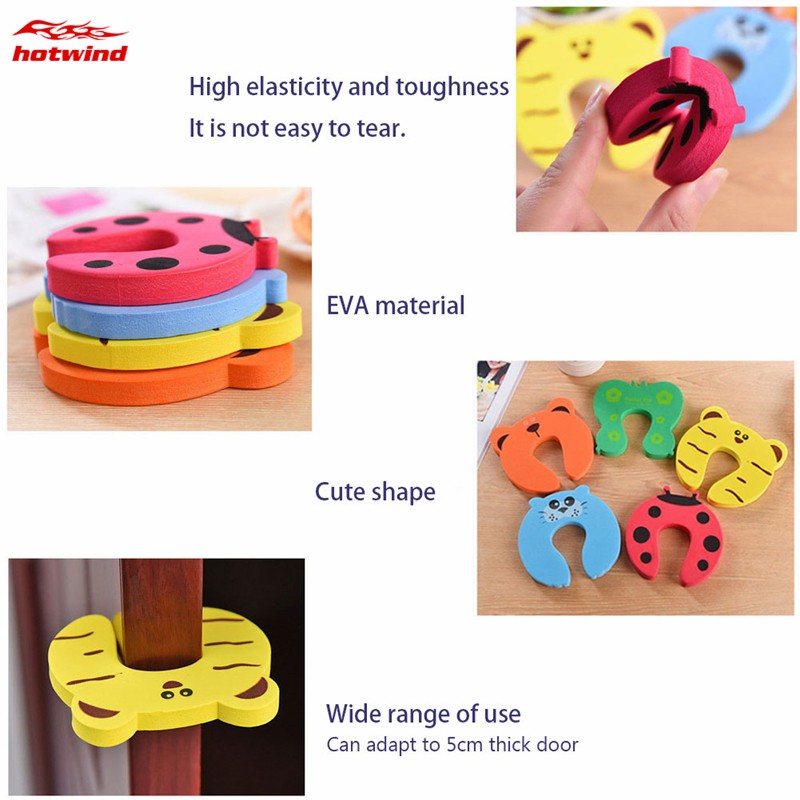 Miếng chặn cửa bằng cao su EVA họa tiết động vật hoạt hình tùy chọn đáng yêu tiện lợi