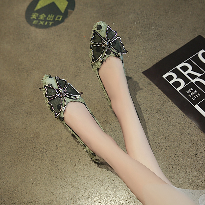 Giày búp bê đế bệt mũi nhọn phong cách vintage | BigBuy360 - bigbuy360.vn