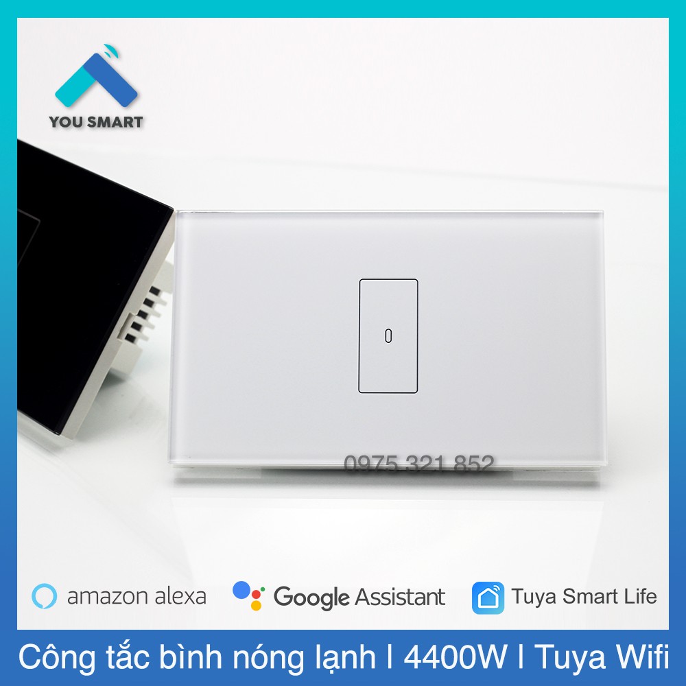 [Hẹn Giờ Bình Nóng Lạnh] Công Tắc Bình Nóng Lạnh Thông Minh Tuya 20A Công Suất Cao 4400W - Đo Điện Năng Tiêu Thụ