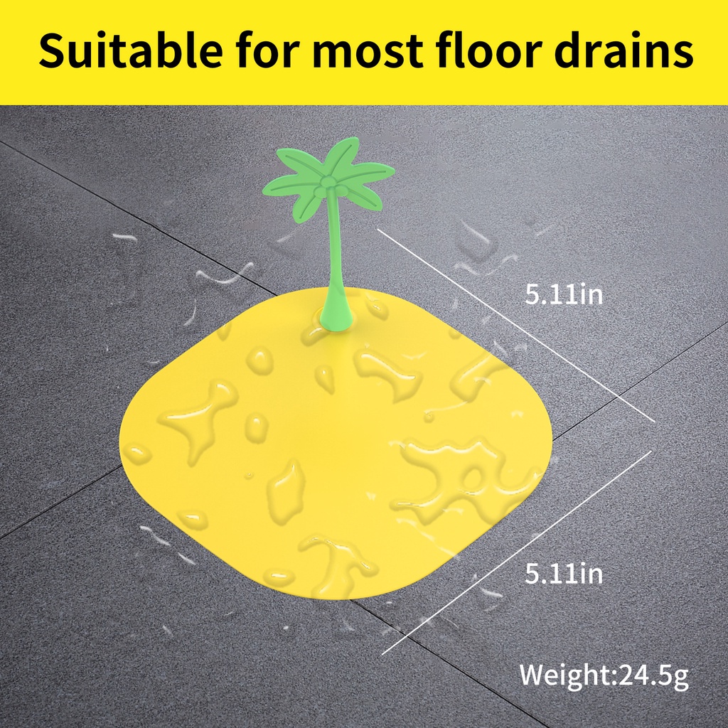 1 Nắp Đậy Cống Thoát Nước Nhà Tắm / Bếp Khử Mùi Bằng Silicon Hình Hạt Đậu Dễ Thương