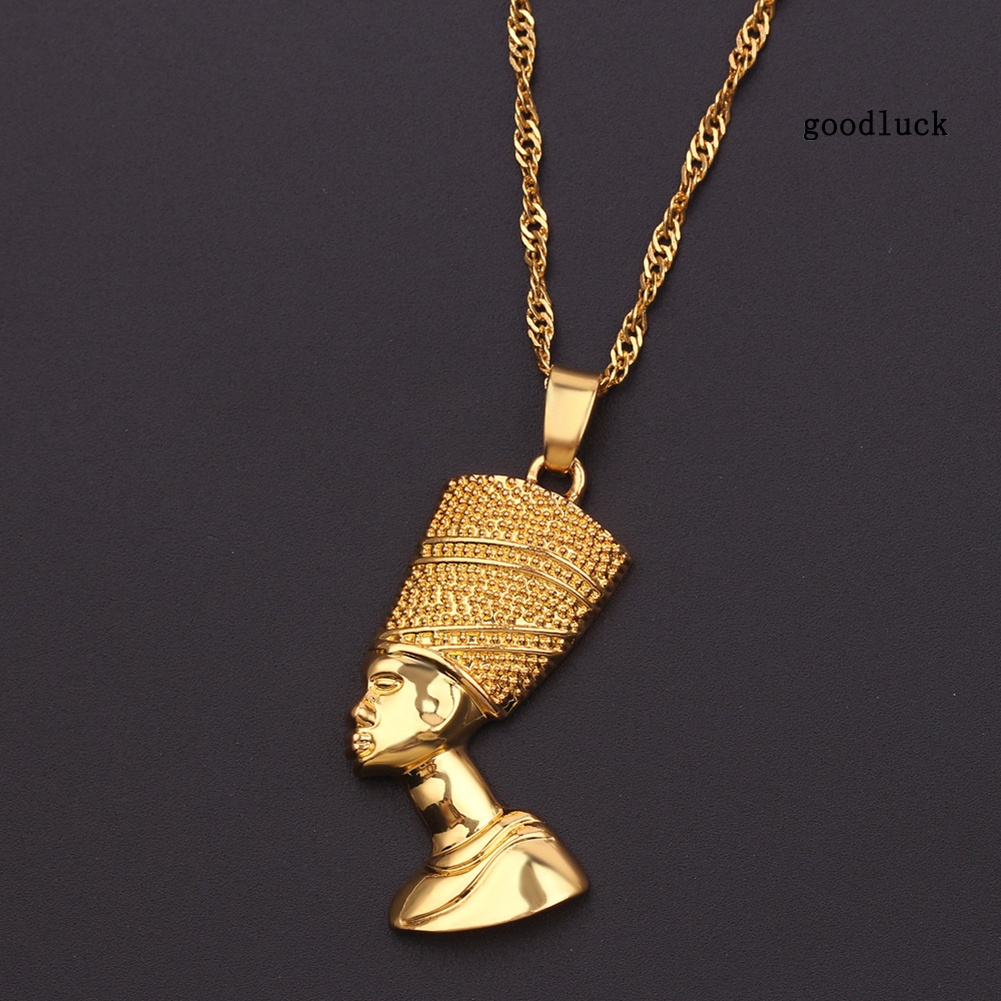 Hip-Hop Men Ancient Egyptian Pharaoh Pendant Alloy Chain Necklace Jewelry Gift