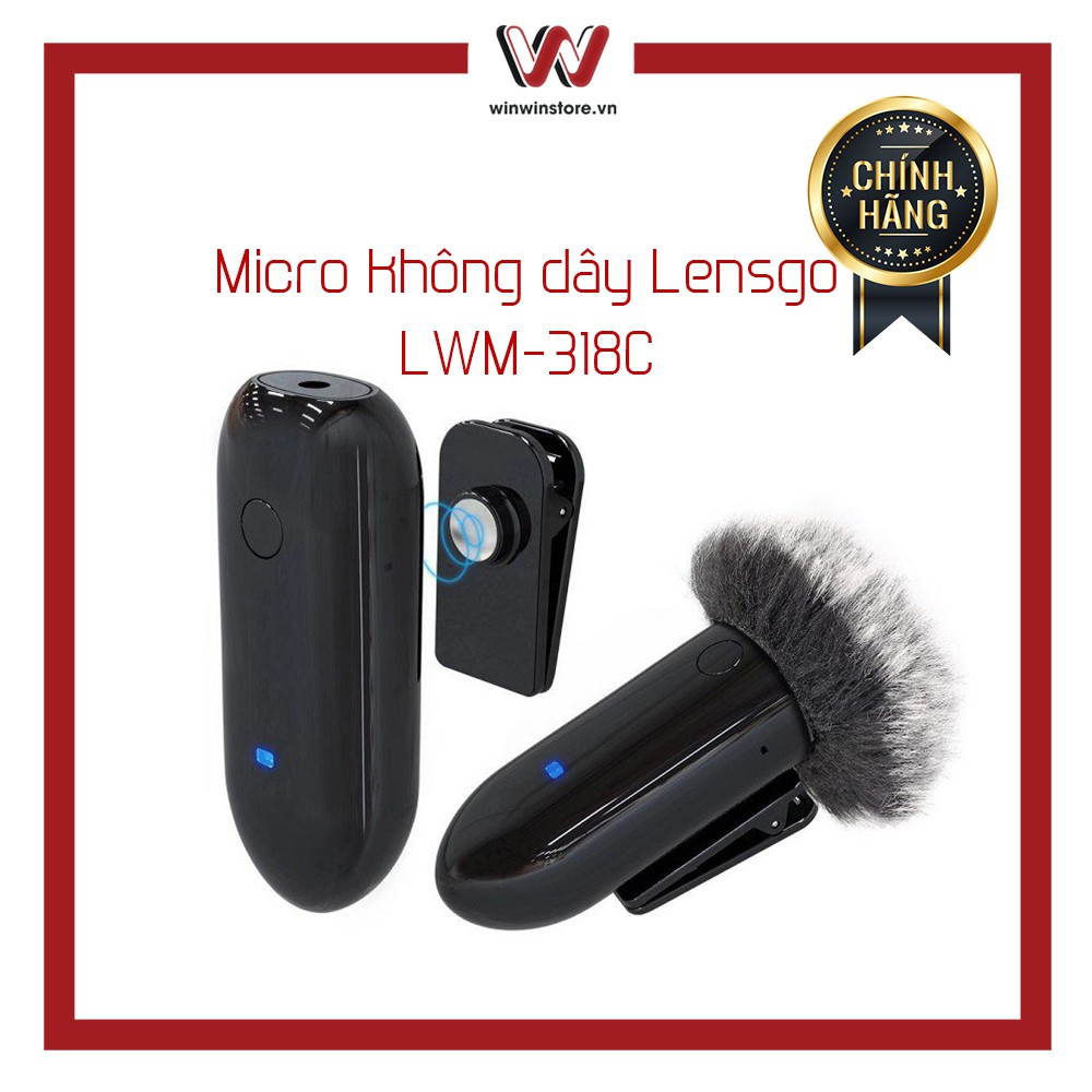Micro thu âm không dây LensGo LWM-318C thumbnail