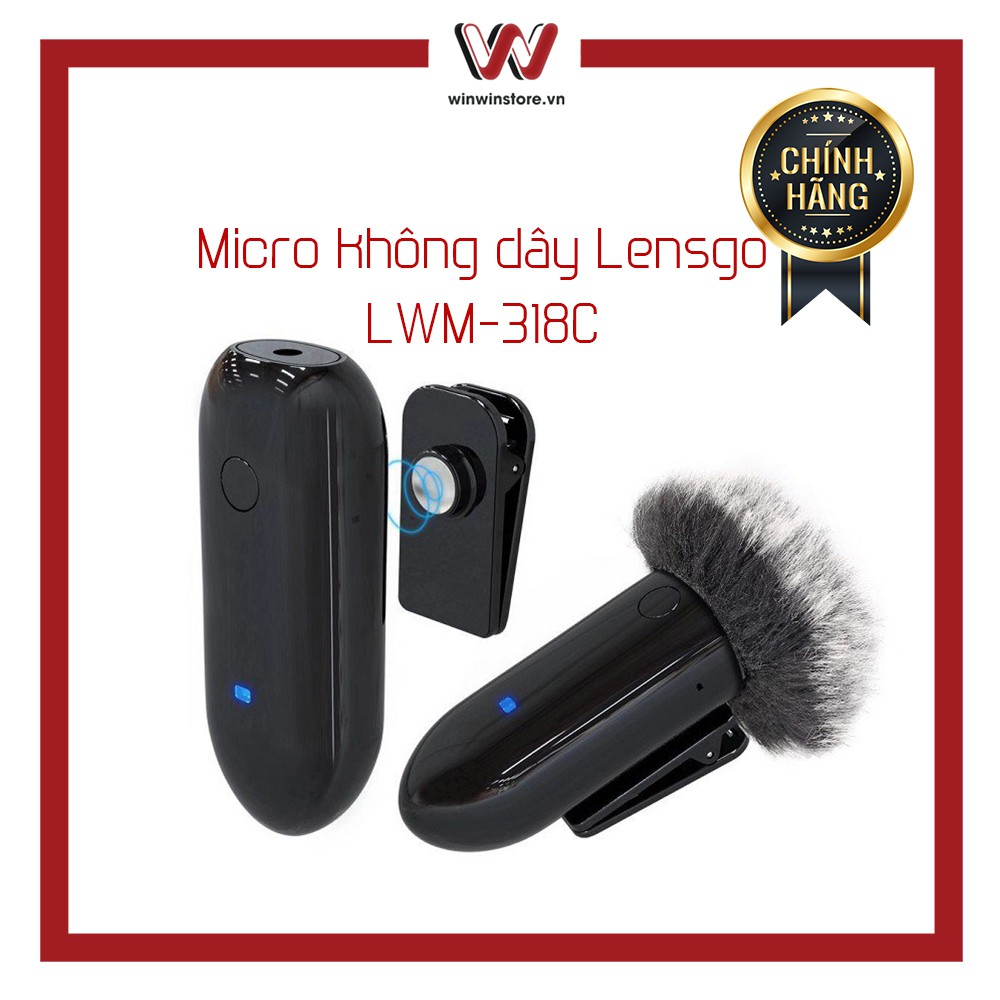 Micro thu âm không dây LensGo LWM318C