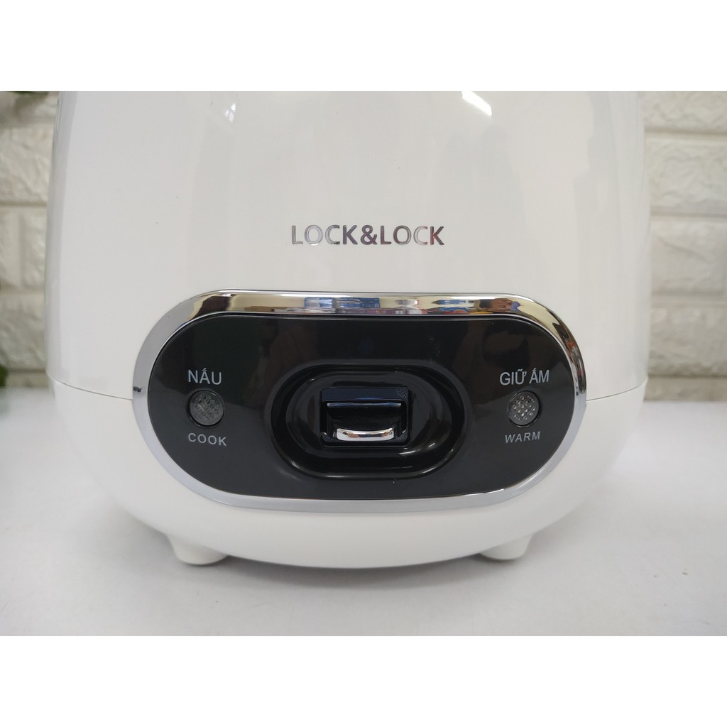 Nồi Cơm Điện Mini Lock&Lock EJR426 màu trắng Dung Tích 0.8 lít - Hàng chính hãng