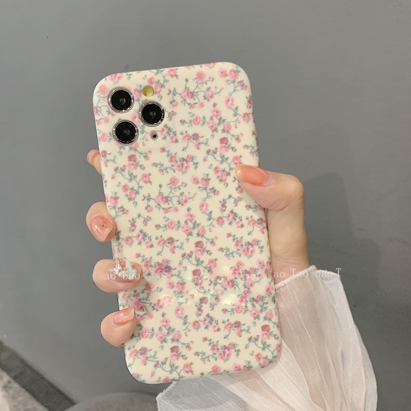 Ốp Điện Thoại Mềm Chống Rơi Họa Tiết Hoa Oải Hương Cho IPhone 12 11 7 8 + SE X XS XR XSMAX 11 11pro 11promax 7 12 12promax