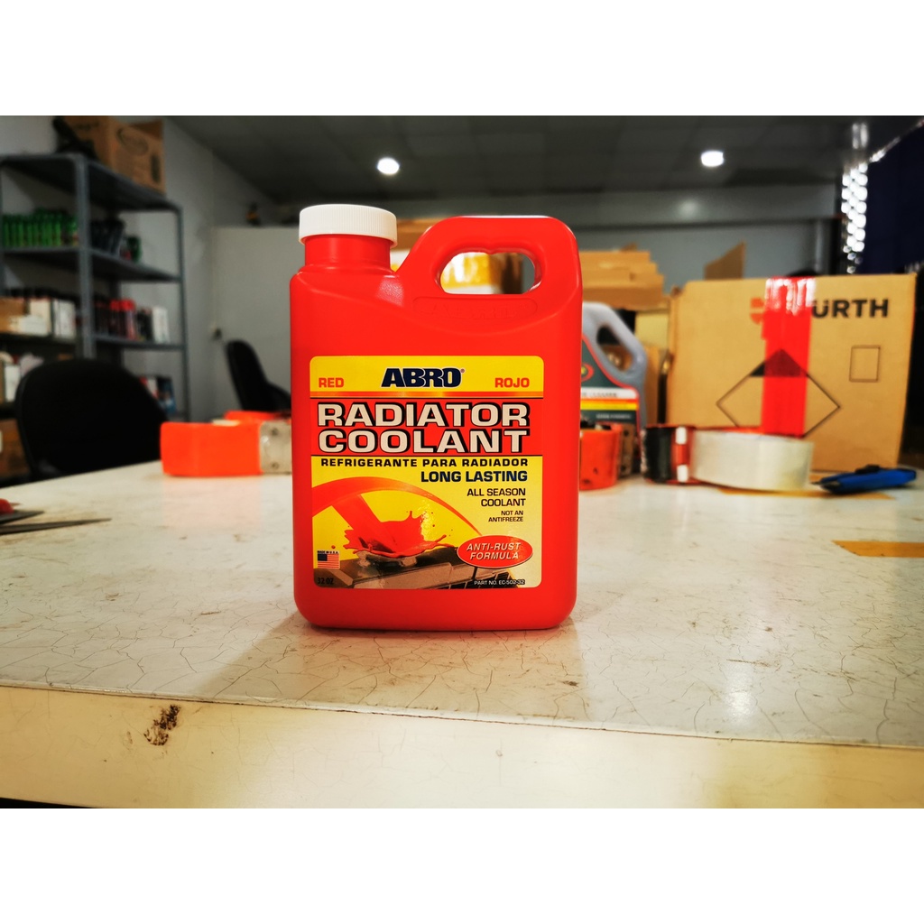 Nước Làm Mát Động Cơ Dùng Cho Cả Ô Tô và Xe Máy ABRO ENGINE COOLANT Đỏ 946ml