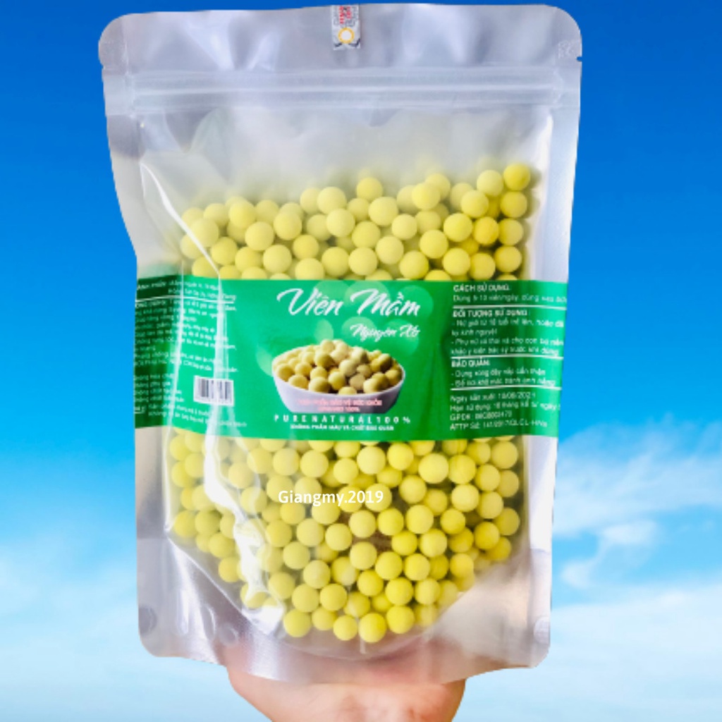 Túi 500gr Viên mầm Nguyên Xơ, Viên mầm đậu nành Nở Ngực Tăng Vòng 1 Đẹp Da - Handmade