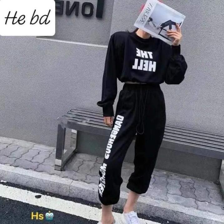 Bộ The Hell Chất Liệu Nỉ Chân Cua | BigBuy360 - bigbuy360.vn