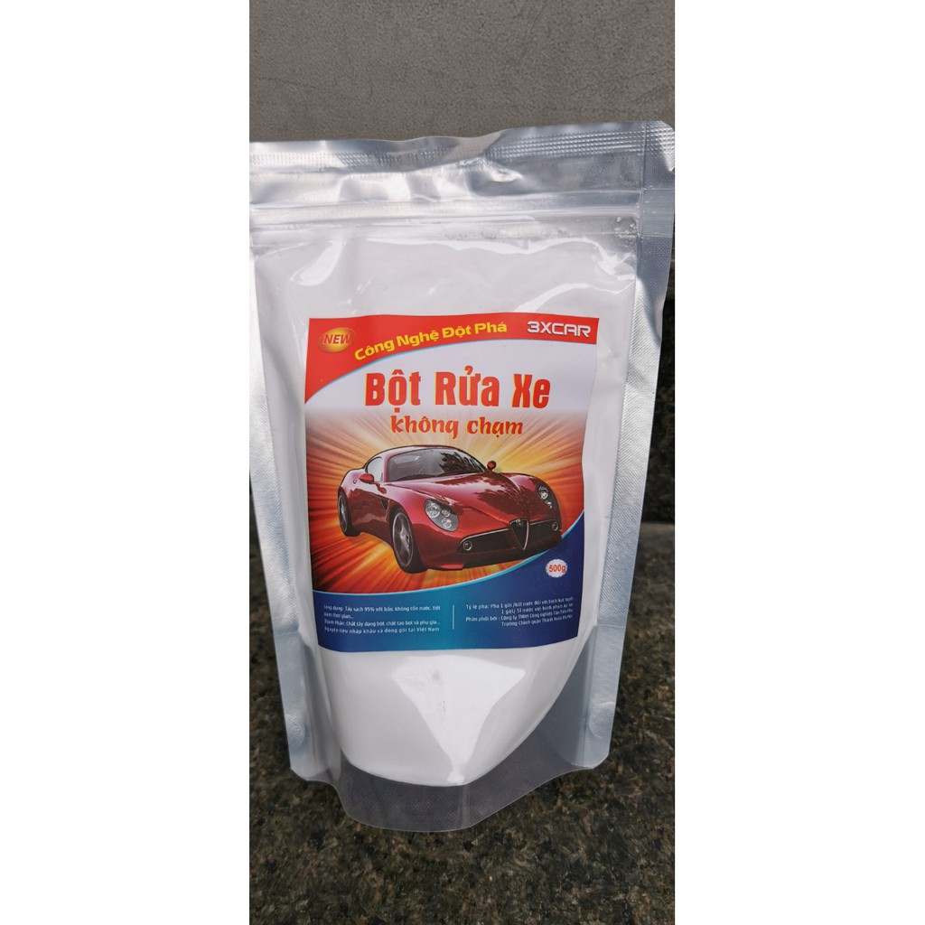 Bột rửa xe không cham 3XCar (Hàng Việt Nam chất lượng cao)
