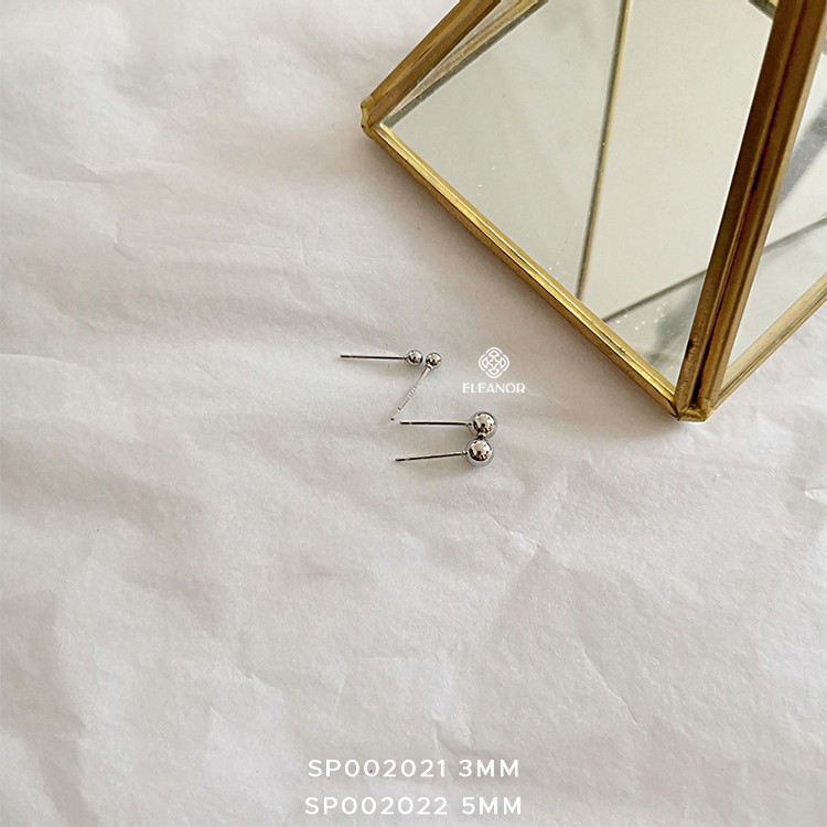 Bông tai nữ nụ chuôi bạc 925 Eleanor Accessories nhỏ xinh cao cấp phong cách Hàn Quốc phụ kiện trang sức dễ thương