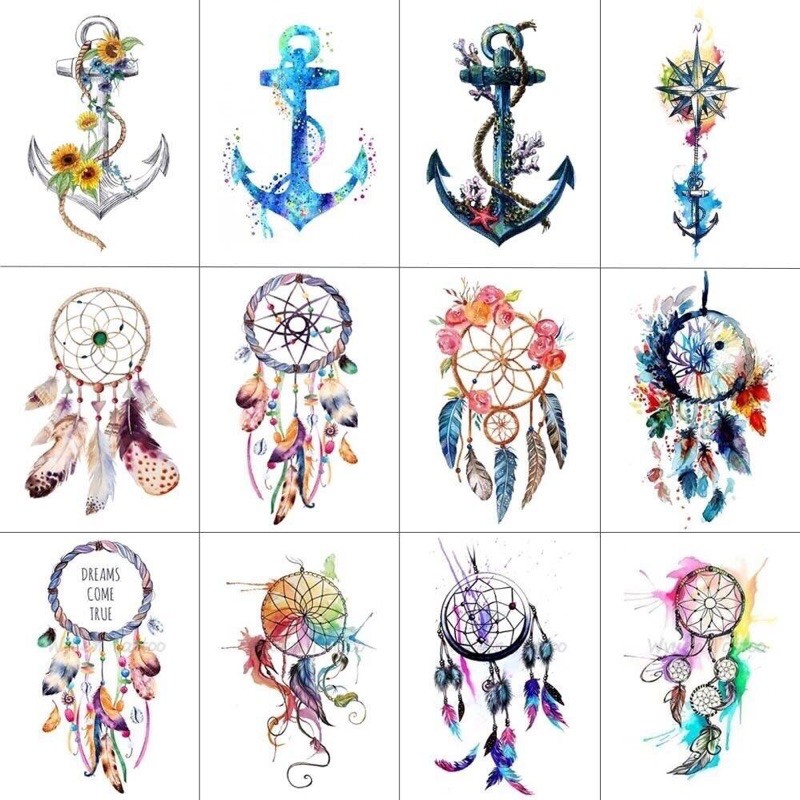 combo 30-60 cái sticker dreamcatcher decal bóc dán/ hình dán dreamcatcher