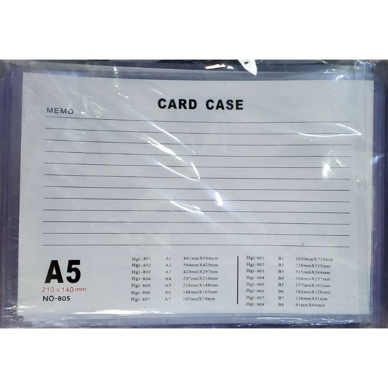 Combo 20 chiếc card case đủ kích thước A4,A5,A6