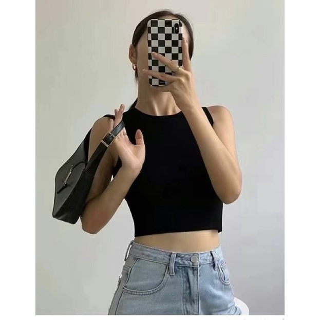Áo tanktop dáng ngắn sang chảnh