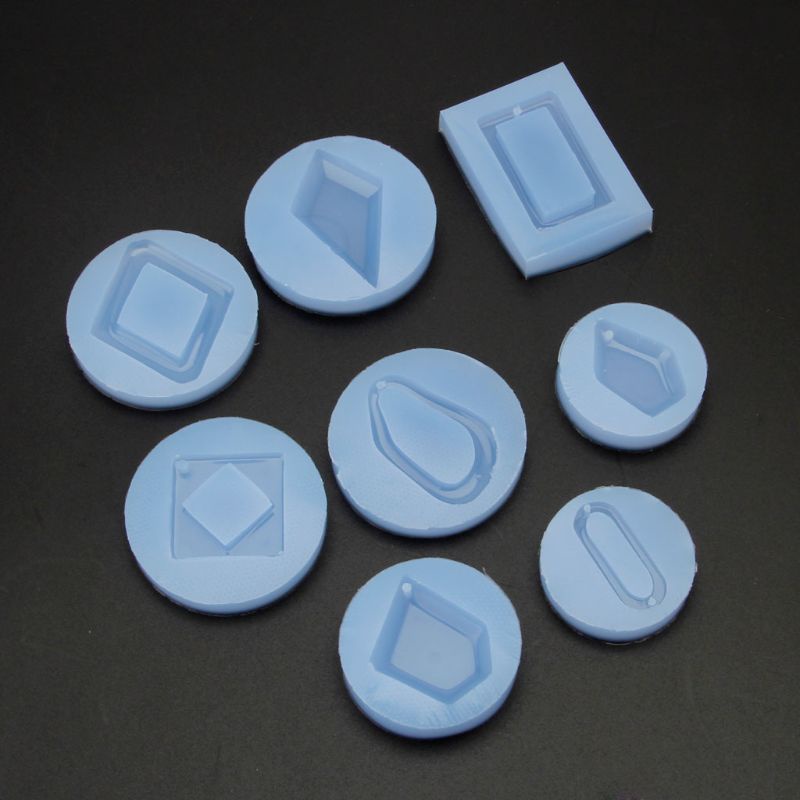 Khuôn Làm Móc Khóa Bằng Silicone Hình Oval Sáng Bóng