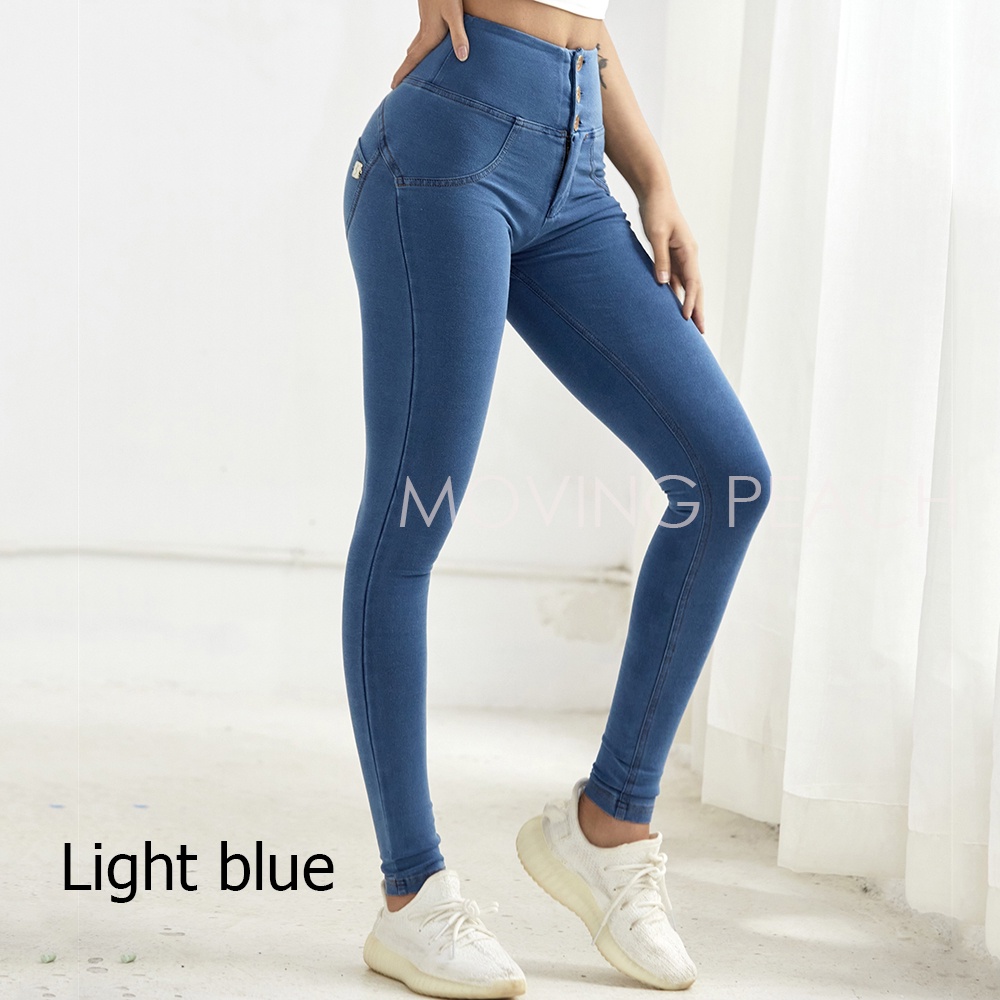 Quần tập yoga thể hình MOVING PEACH CLS-G dáng legging cạp cao