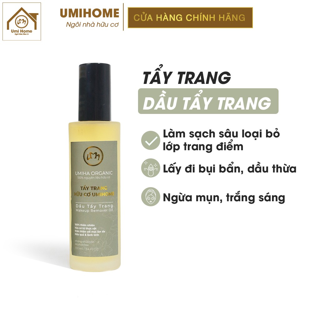 Dầu tẩy trang UMIHOME Cleansing Oil 50/100ml làm sạch dưỡng ẩm da chuyên sâu