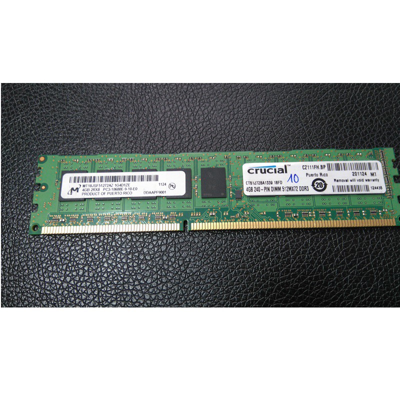 Ram 4gb ddr3 (pc3 1.5v) bus 1866/ 14900E ECC unbuffered cho máy trạm Worksation, và PC, bảo hành 1 năm