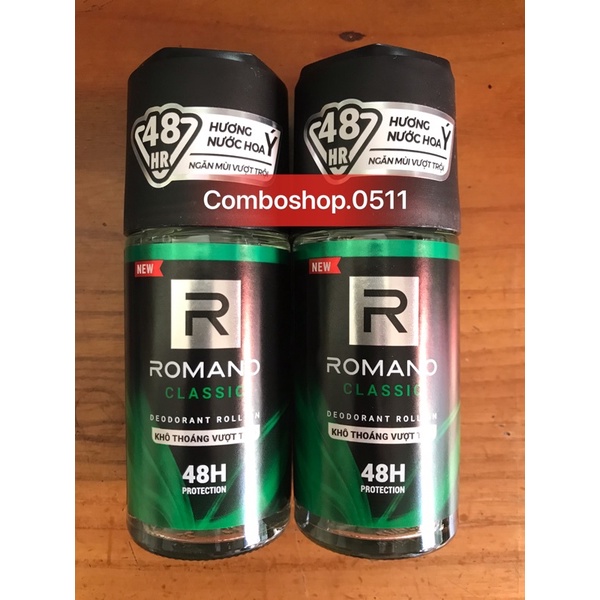 Lăn khử mùi Romano khô thoáng vượt trội-hương nam tính