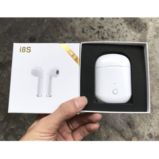 Tai nghe bluetooth i8s Tai nghe có đế sạc 2 tai - I8S