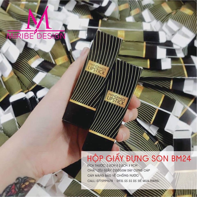 Hộp Giấy Đựng Son BM24 - Combo 50 hộp