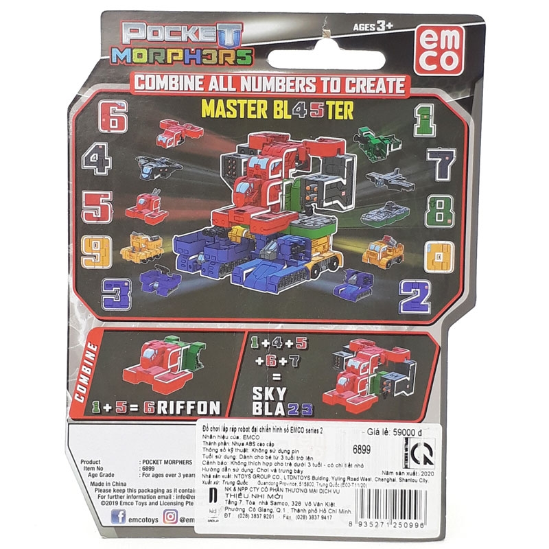 Đồ Chơi Lắp Ráp Robot Đại Chiến Hình Số Emco 6899 Series 2 - Số 1