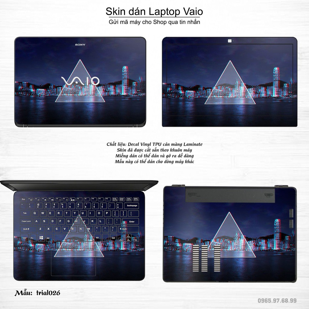 Skin dán Laptop Sony Vaio in hình Đa giác nhiều mẫu 5 (inbox mã máy cho Shop)