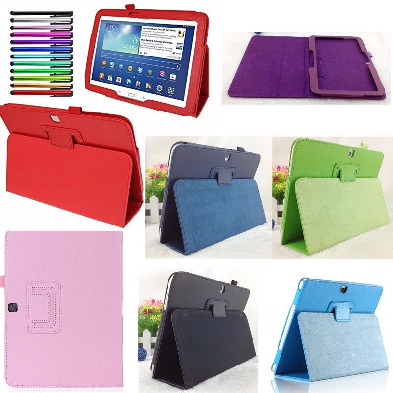 Bao da siêu mỏng nắp gập đứng được chống sốc cho Samsung Galaxy Tab 3 10.1 GT-P5200 P5210 P5220