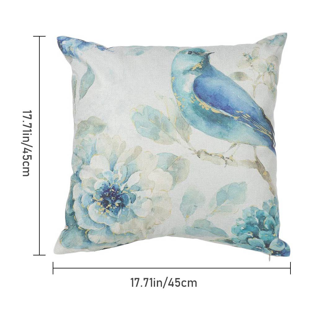 Daphne Vỏ Gối Sofa 18 &quot;In Họa Tiết Hoa Cổ Điển Trang Trí Nhà Cửa