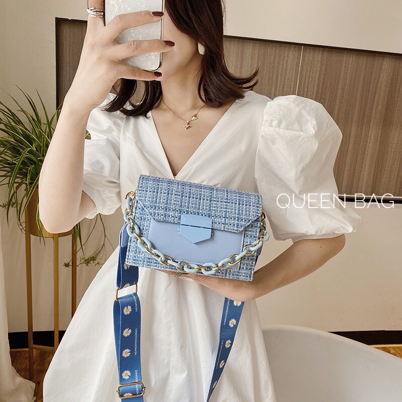 [Hottrend 2021] Túi Xách Nữ Họa Tiết Cói💖 FREESHIP 💖 Túi Đeo Chéo, Xách Tay 2 Dây Cao Cấp DC22-022