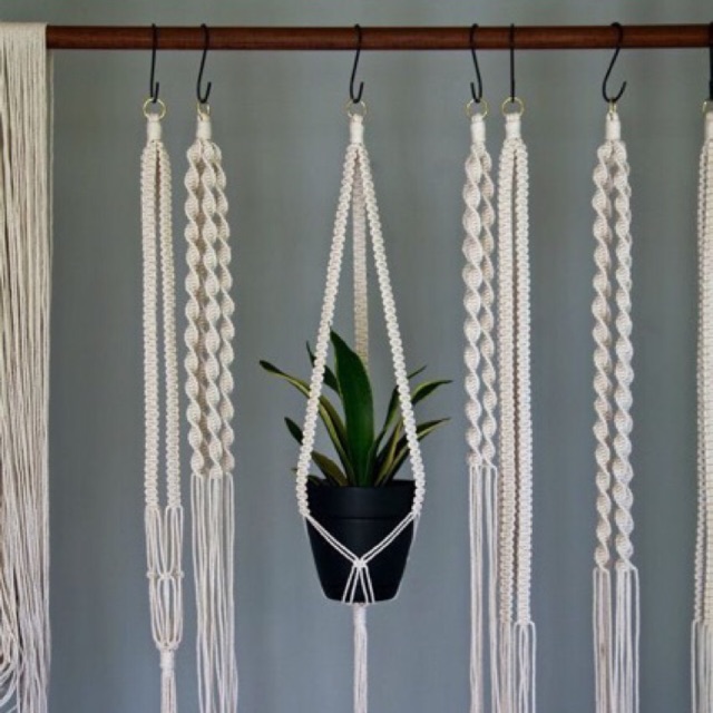 Dây treo cây macrame