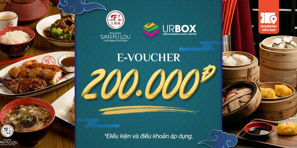 E-Voucher San Fu Lou trị giá 200.000đ